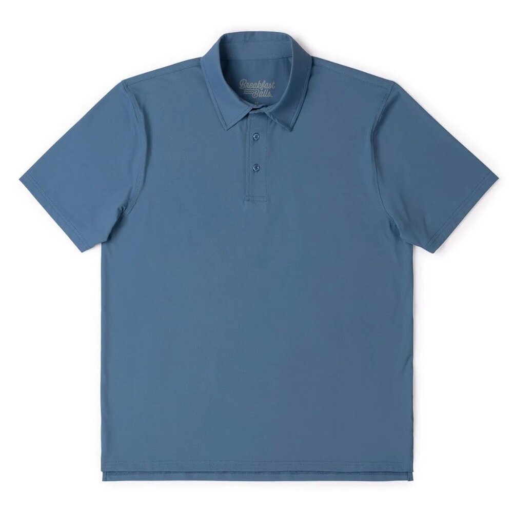2 FOR $70:  Breakfast Balls Sleeve Polo | Horizon Blue Size M | RSVLTS